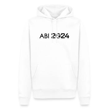 Fußball Abi 2024 Abitur Motto - Männer Premium Bio Hoodie - Weiß - Vorne - Nico (187cm)