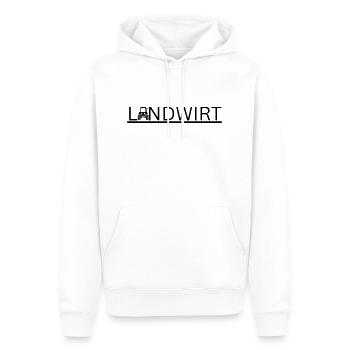 Landwirt - Männer Premium Bio Hoodie - Weiß - Vorne - Nico (187cm)