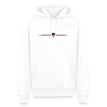 Icône de palmier - Sweat à capuche Premium bio Homme - blanc - Devant - Nico (187cm)