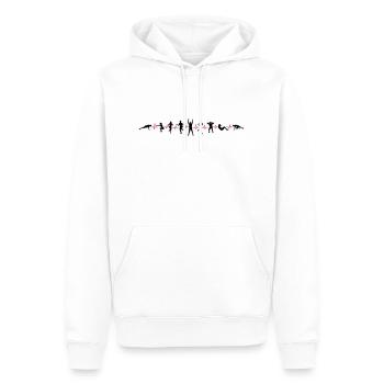Sport - Gruppe Fitness Puls - Männer Premium Bio Hoodie - Weiß - Vorne - Nico (187cm)