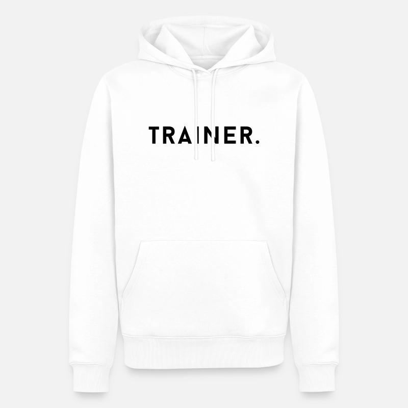 Formateurs - Formateurs - Sweat à capuche Premium bio Homme - blanc