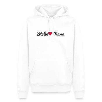 Stolze Mama - Männer Premium Bio Hoodie - Weiß - Vorne - Nico (187cm)