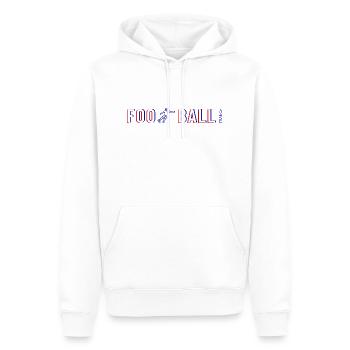 football France - Sweat à capuche Premium bio Homme - blanc - Devant - Nico (187cm)
