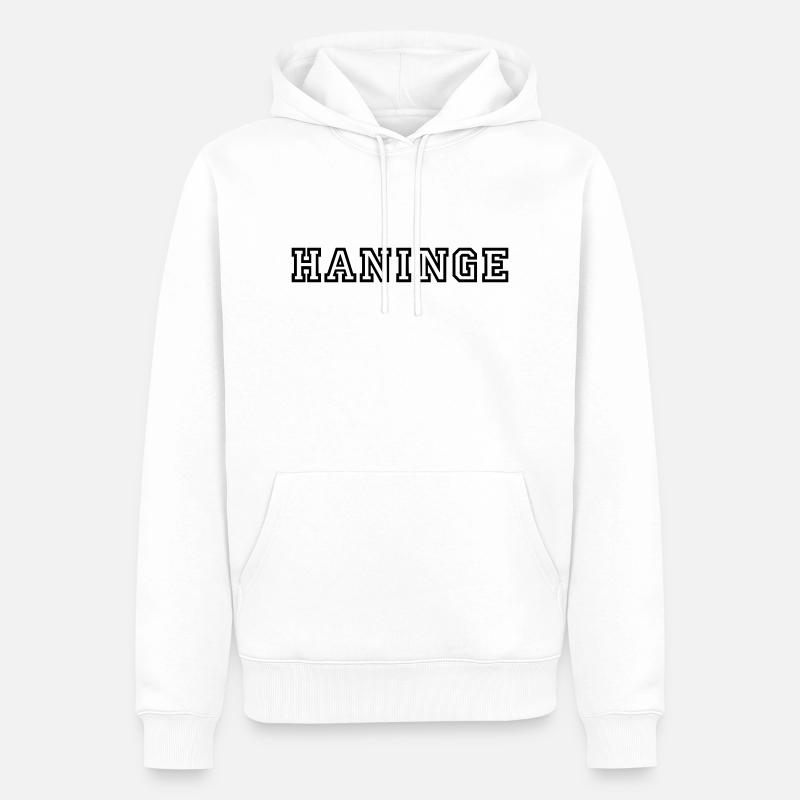 Haninge - Sweat à capuche Premium bio Homme - blanc