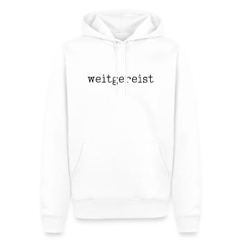 Urlaub reisen Welt Strand Berg Meer glücklich - Männer Premium Bio Hoodie - Weiß - Vorne - Nico (187cm)