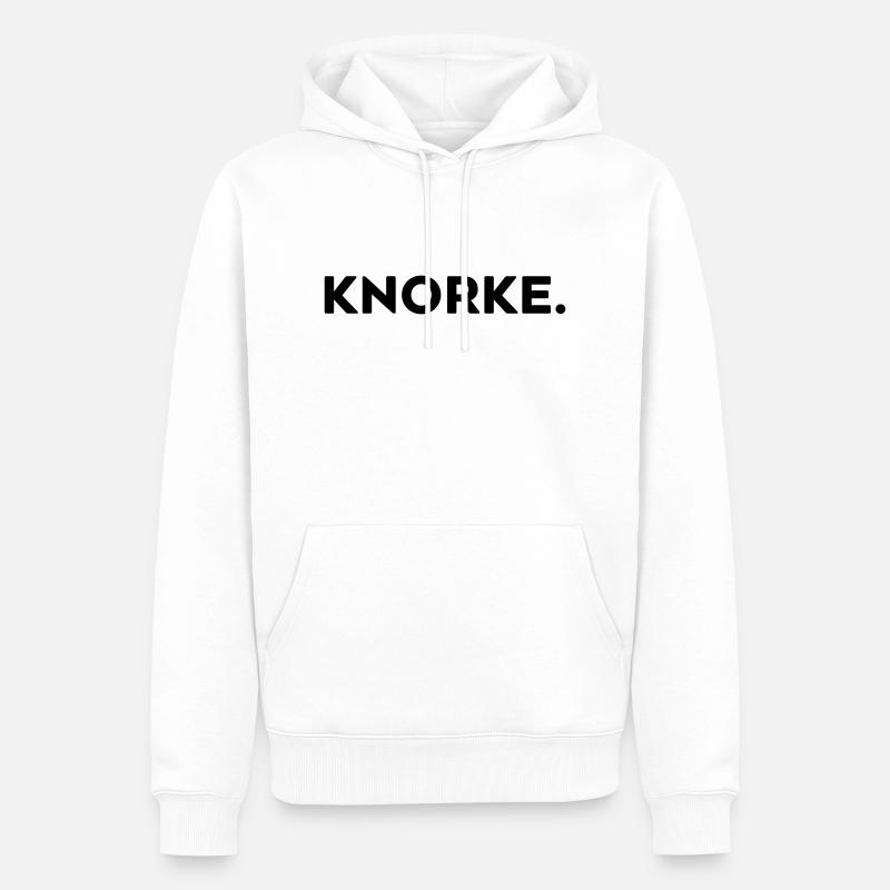 knorke - cool - Männer Premium Bio Hoodie - Weiß
