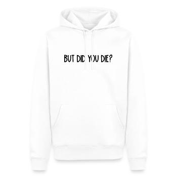 aber bist du gestorben - Männer Premium Bio Hoodie - Weiß - Vorne - Nico (187cm)