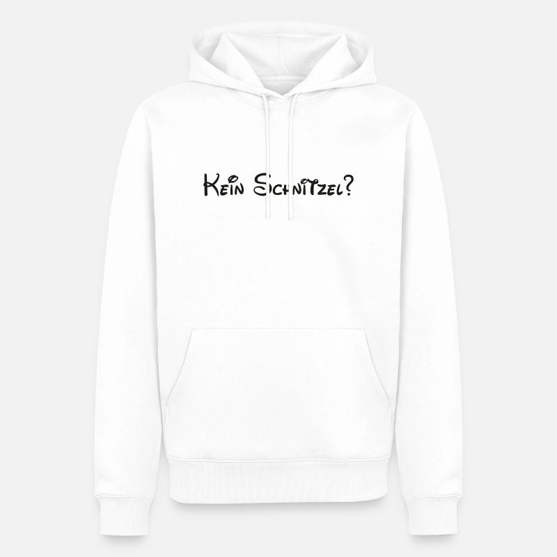 kein schnitzel - Männer Premium Bio Hoodie - Weiß