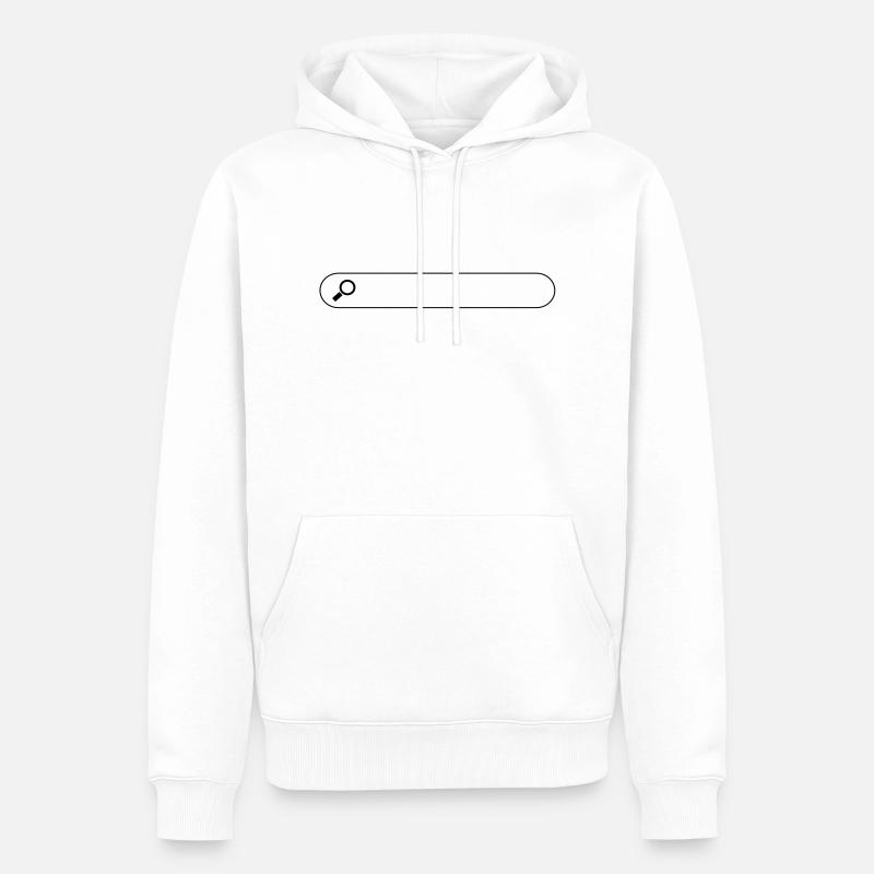 Boîte de recherche - Sweat à capuche Premium bio Homme - blanc