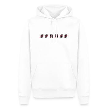 30 - Men’s Premium Organic Hoodie - white - Front - Nico (187cm)