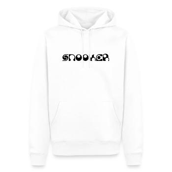 SNOOKER - Männer Premium Bio Hoodie - Weiß - Vorne - Nico (187cm)
