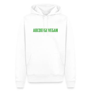 Vegan Veganismus Tierschutz Animal RIghts - Männer Premium Bio Hoodie - Weiß - Vorne - Nico (187cm)