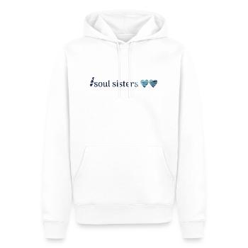 Freunde - âmes sœurs - Sweat à capuche Premium bio Homme - blanc - Devant - Nico (187cm)