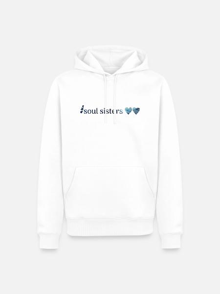 Freunde - soul sisters - Männer Premium Bio Hoodie - Weiß