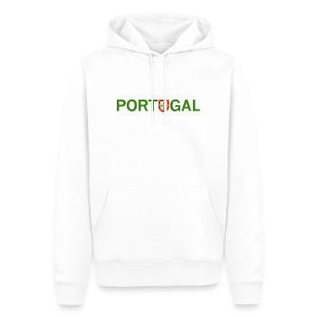 PORTUGAL Verde - Sweat à capuche Premium bio Homme - blanc - Devant - Nico (187cm)