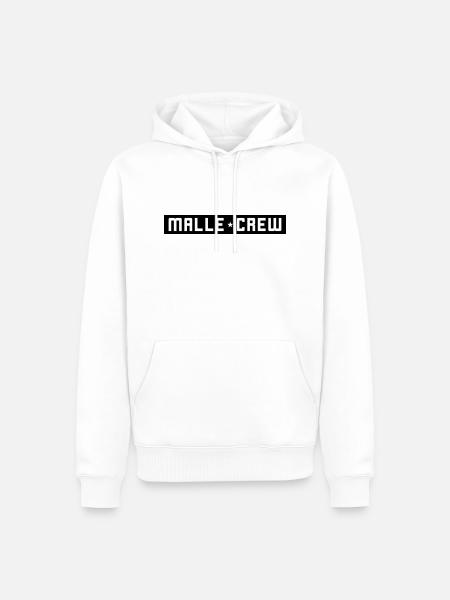 Malle Crew - Männer Premium Bio Hoodie - Weiß