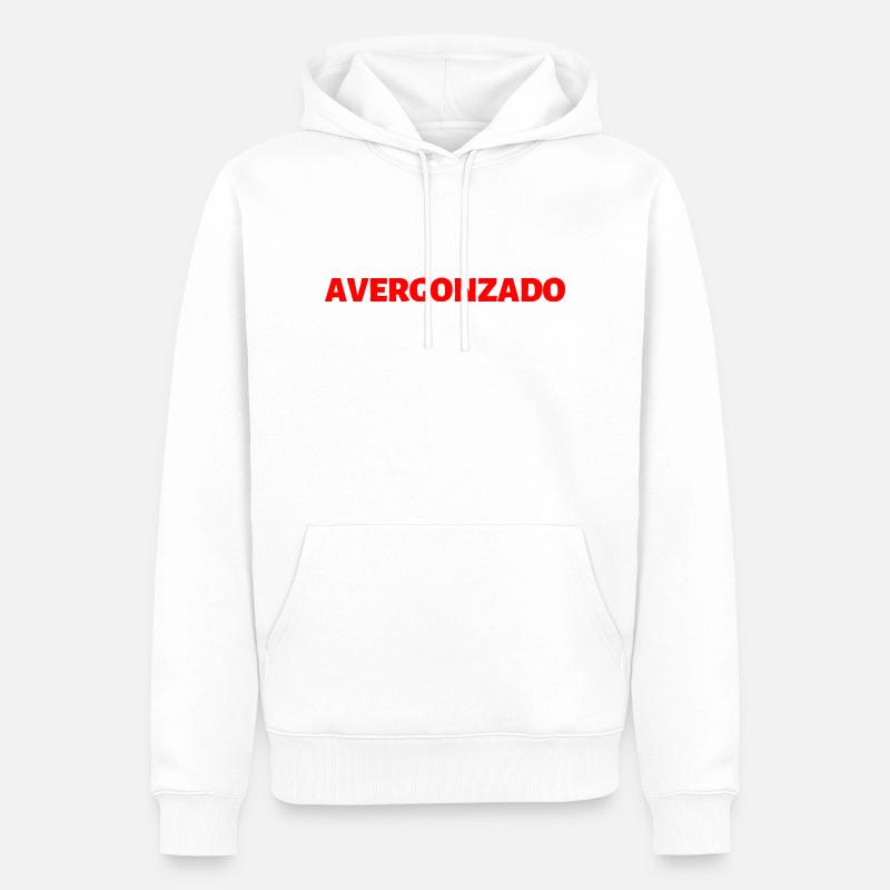 beschämt Spanisch Sprache - Männer Premium Bio Hoodie - Weiß