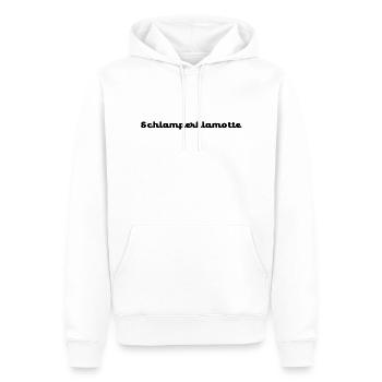 Schlamperklamotte No.2 Black - Männer Premium Bio Hoodie - Weiß - Vorne - Nico (187cm)