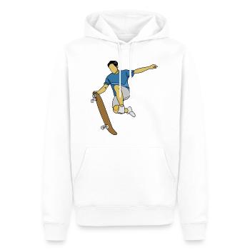 Skateboard Skate Skater - Männer Premium Bio Hoodie - Weiß - Vorne - Nico (187cm)