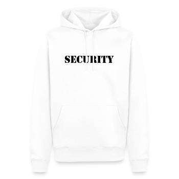 Security - Sweat à capuche Premium bio Homme - blanc - Devant - Nico (187cm)