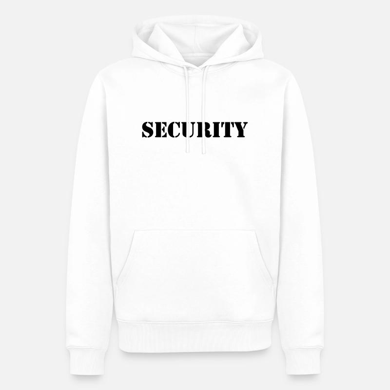 Security - Sweat à capuche Premium bio Homme - blanc