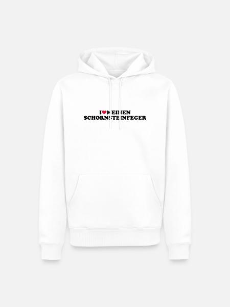 Schornsteinfeger - Männer Premium Bio Hoodie - Weiß