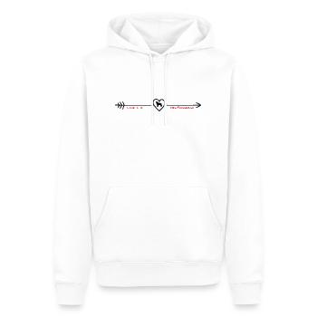 Love is a Newfoundland 016 - Männer Premium Bio Hoodie - Weiß - Vorne - Nico (187cm)