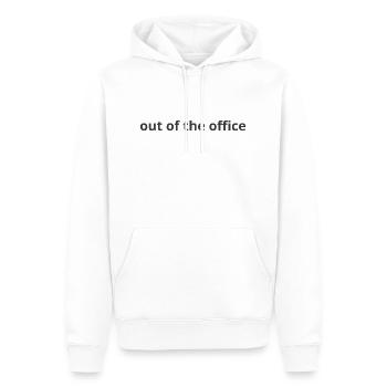 Absent du bureau 1 - Sweat à capuche Premium bio Homme - blanc - Devant - Nico (187cm)