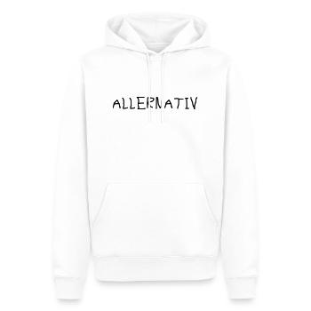 Allernativ alternativ - Männer Premium Bio Hoodie - Weiß - Vorne - Nico (187cm)