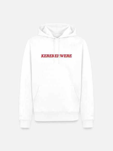 KEREKERWERE | T-Shirt de Flandre occidentale - Sweat à capuche Premium bio Homme - blanc