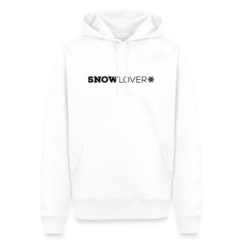 SNOW Lover - Men’s Premium Organic Hoodie - white - Front - Nico (187cm)