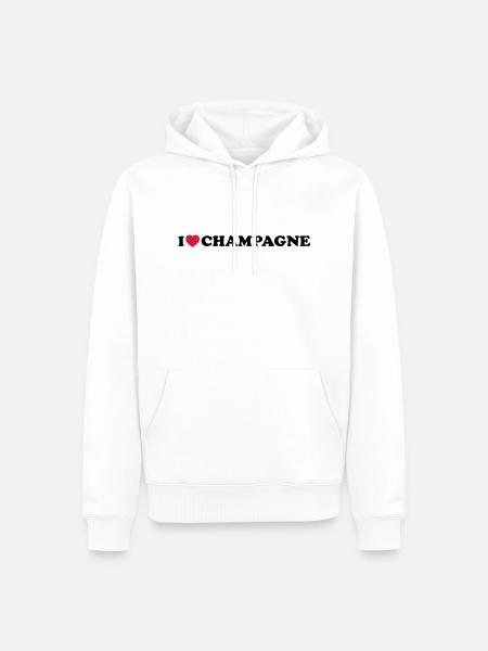 I_love_ - Men’s Premium Organic Hoodie - white