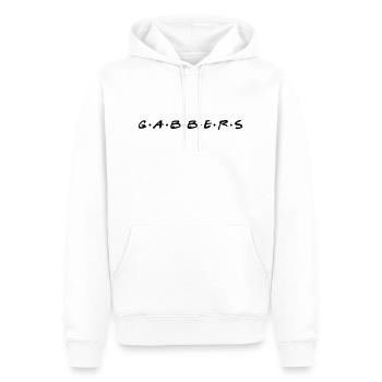 Gabbers ( Gabbers ) - Sweat à capuche Premium bio Homme - blanc - Devant - Nico (187cm)
