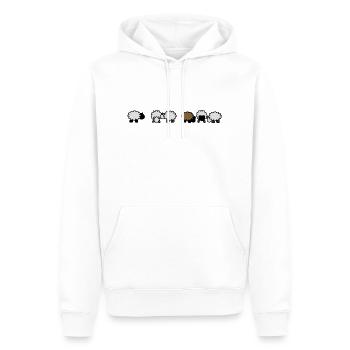 Schafe - Männer Premium Bio Hoodie - Weiß - Vorne - Nico (187cm)