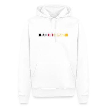 Made in Germany - Men’s Premium Organic Hoodie - white - Front - Nico (187cm)