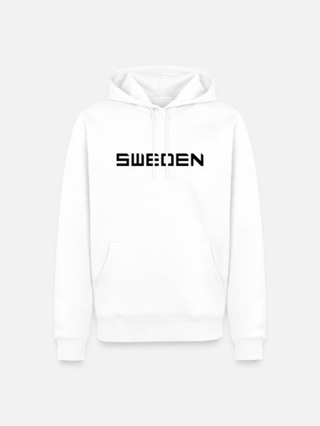 Schweden - Männer Premium Bio Hoodie - Weiß