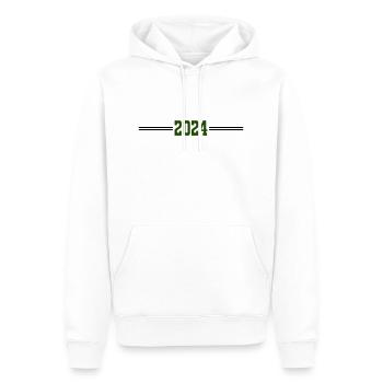 2024 - Sweat à capuche Premium bio Homme - blanc - Devant - Nico (187cm)