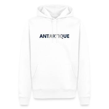Drapeau Antarctique - Sweat à capuche Premium bio Homme - blanc - Devant - Nico (187cm)