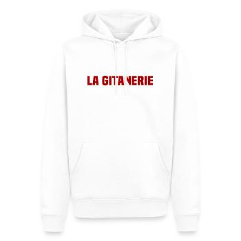 La Gitanerie - Sweat à capuche Premium bio Homme - blanc - Devant - Nico (187cm)