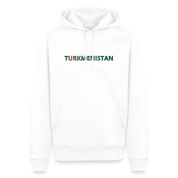 Flagge von Turkmenistan - Männer Premium Bio Hoodie - Weiß - Vorne - Nico (187cm)