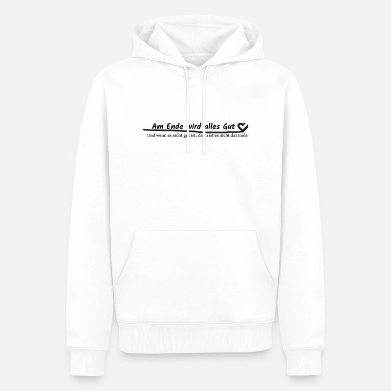 BT. - Am Ende - Männer Premium Bio Hoodie - Weiß