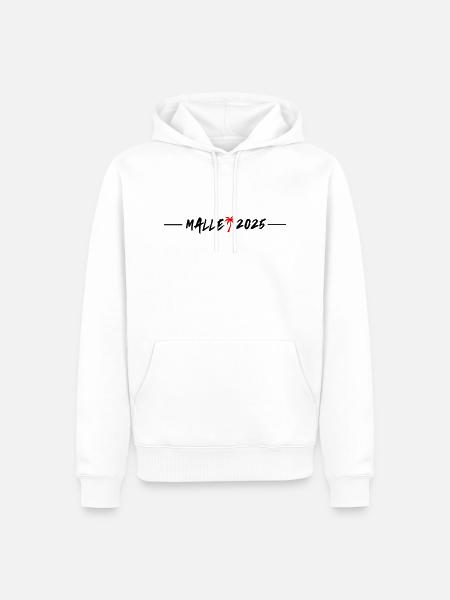 Malle 2025 - Men’s Premium Organic Hoodie - white