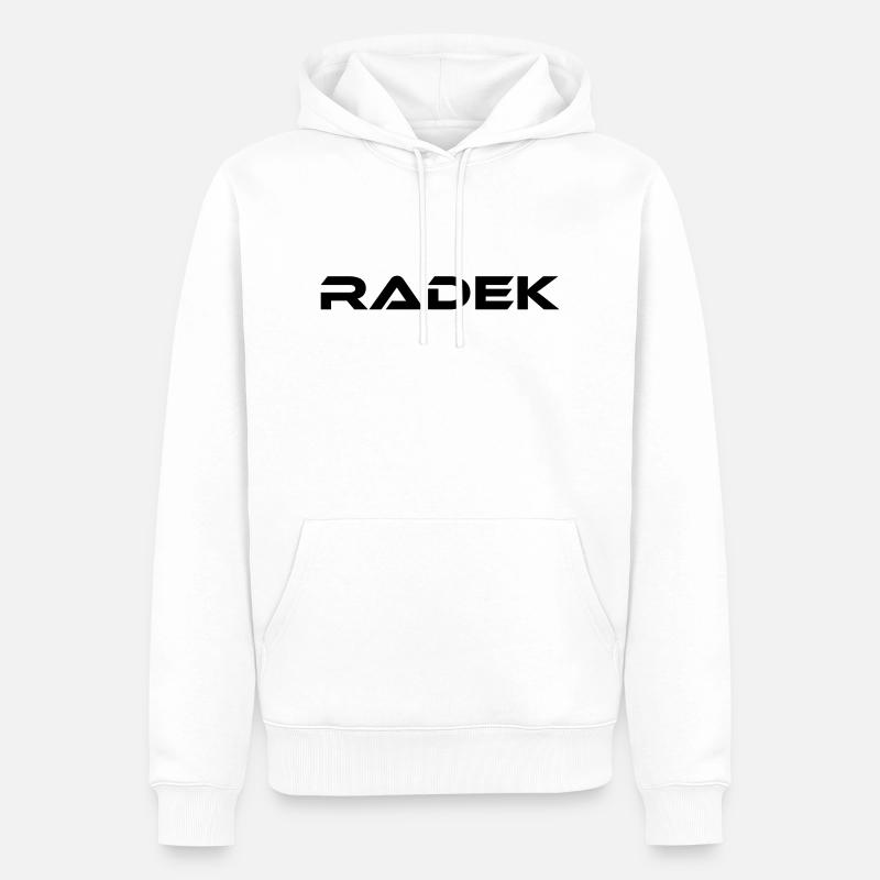 Radek - Sweat à capuche Premium bio Homme - blanc
