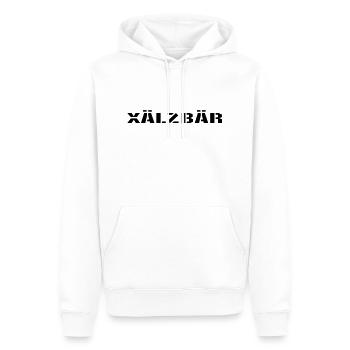 fellforst_xälzbar - Männer Premium Bio Hoodie - Weiß - Vorne - Nico (187cm)