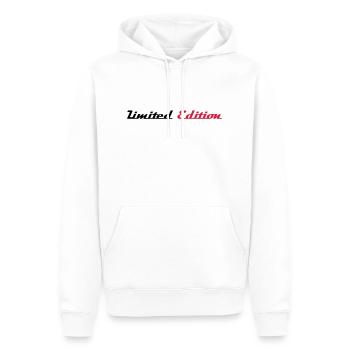 LIMITED EDITION - Sweat à capuche Premium bio Homme - blanc - Devant - Nico (187cm)
