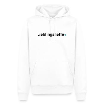 Lieblingsneffe bester Neffe Welt Spruch Geschenk - Männer Premium Bio Hoodie - Weiß - Vorne - Nico (187cm)