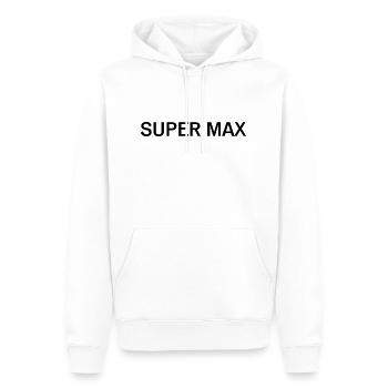 Super Max Fan Shirt - Männer Premium Bio Hoodie - Weiß - Vorne - Nico (187cm)