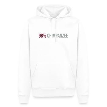 98 Percent Chimpanzee - Männer Premium Bio Hoodie - Weiß - Vorne - Nico (187cm)