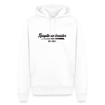 Hauptbrandmeister Feuerwehr 2024 FFW Ausbildung - Männer Premium Bio Hoodie - Weiß - Vorne - Nico (187cm)