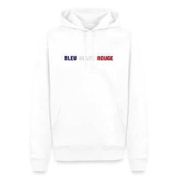 BBR - Sweat à capuche Premium bio Homme - blanc - Devant - Nico (187cm)